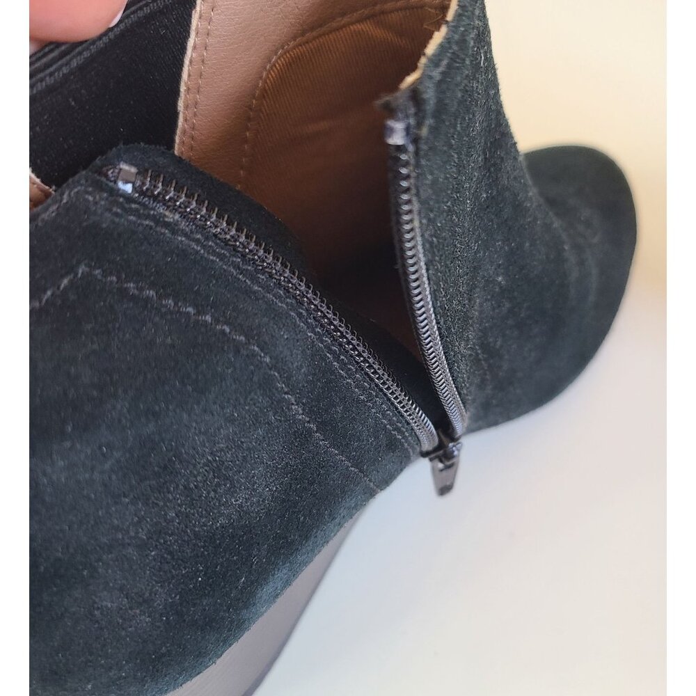 Vionic Women's Parkwood Paloma Black Suede Ankle Booties Boots Size 7 Mint - Picture 6 of 10